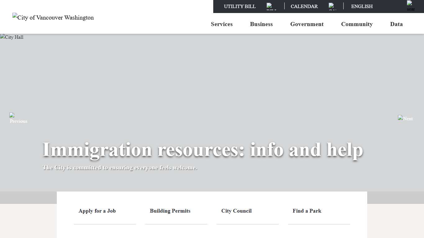 City of Vancouver, WA -The City of Vancouver, WA